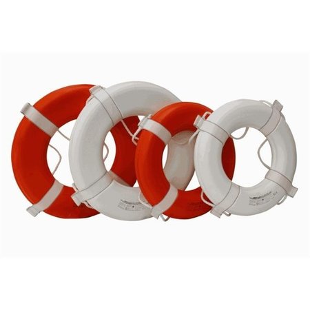 HANDS ON 24 in. Ring Buoy USCG Approved; White HA1086923